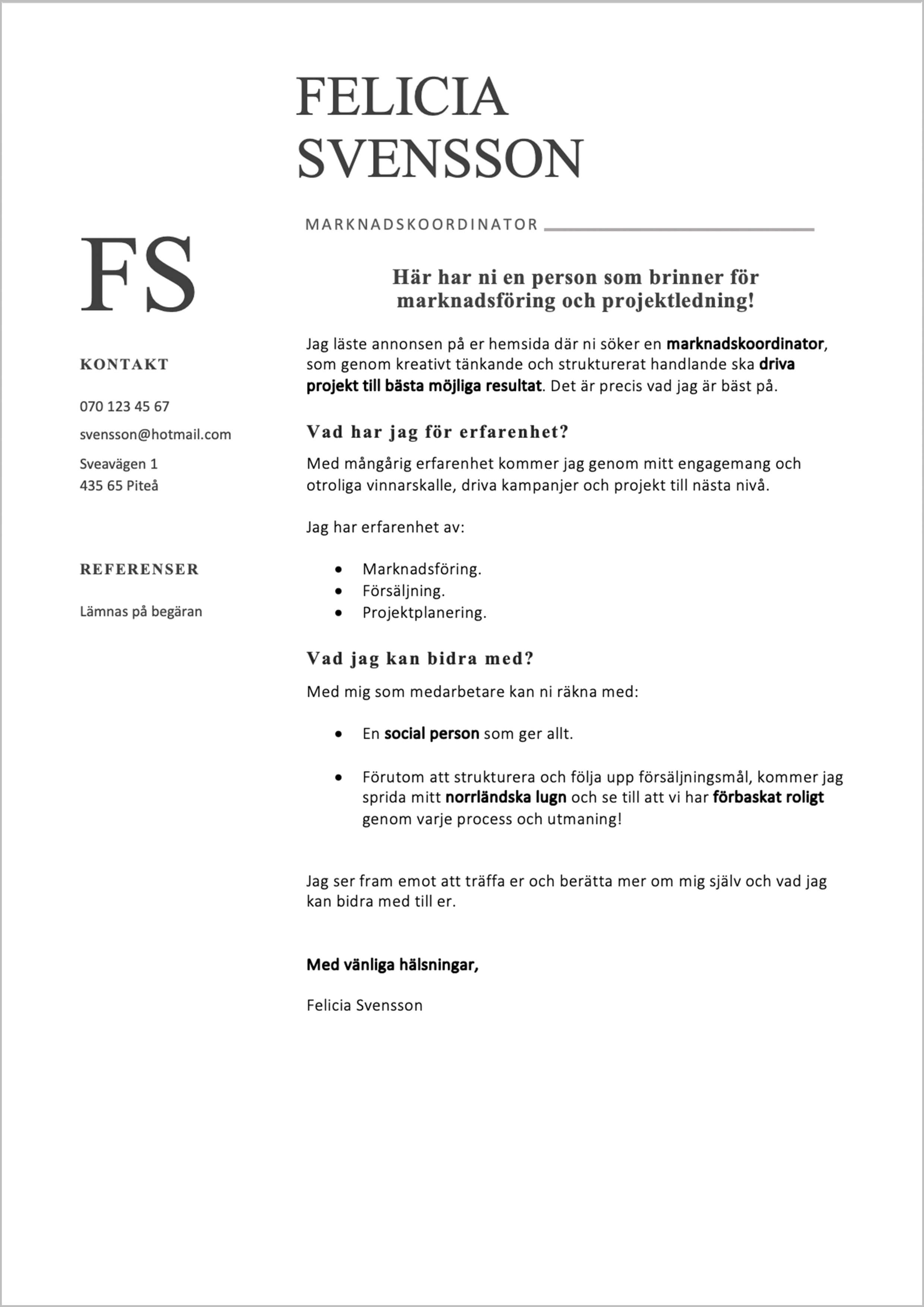 Digital Kommunikatör Cv